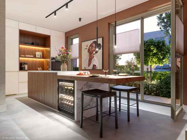 Nieuwbouw Houten Hofpark Fase1 Interieur Tweekapper Bnr40 Keuken 2048X1536