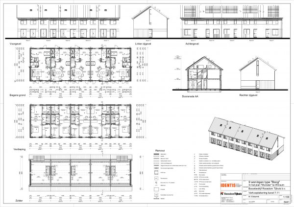 Verkooptekening kavel 7 t/m 11