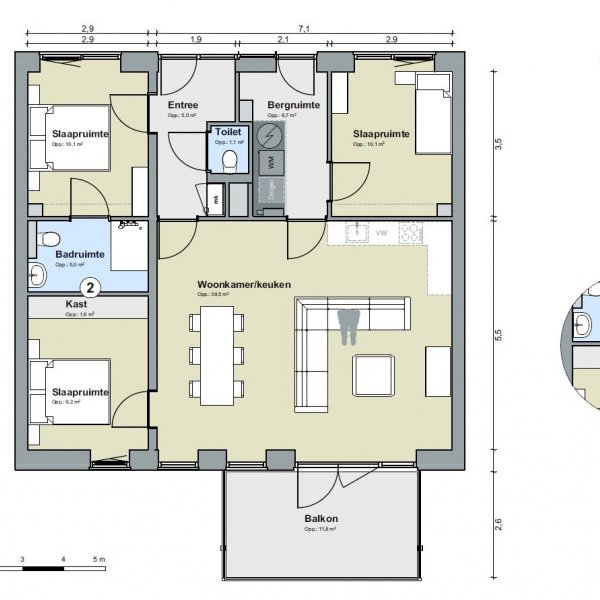Appartement, bouwnummer 5