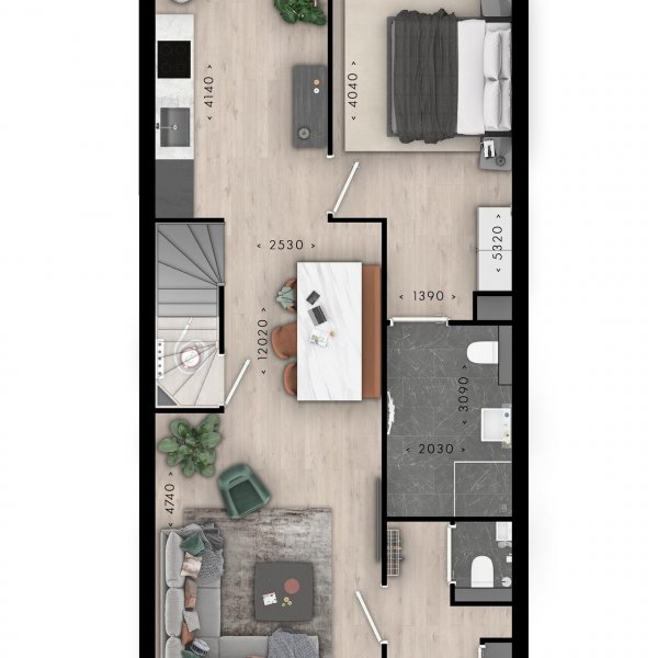 Kamperfoelie semi-bungalow beukmaat 6 m, bouwnummer 55