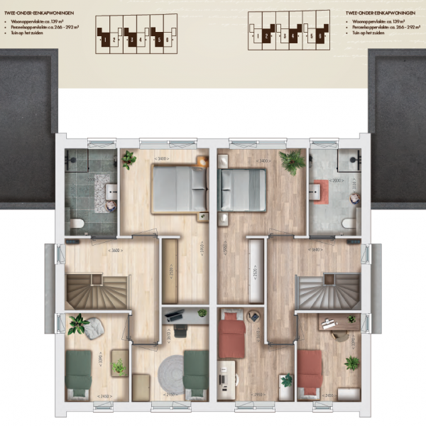 Twee-onder-een-kapwoningen, bouwnummer 5