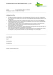 Wijzigingen - aanvulling verkoopbrochure Wijzigingen - aanvulling verkoopbrochure